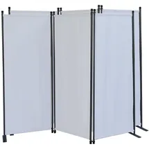 Quick Star Paravent 2x Paravent 3tlg. 170x165cm Weiß (2 Stück) weiß 170 cm x 165 cm