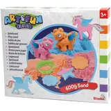 Simba Spielsand Set Einhorn 3x200g Sand Plattform 3D Form 4 Flügel 4 Auge 1 Sticker 2 Ausstechform