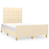vidaXL Bettgestell 120 x 200 cm Creme