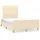 vidaXL Bettgestell 120 x 200 cm Creme