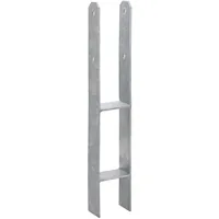 GAH Alberts H-Pfostenanker 9 x 60 cm Silber