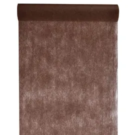 SANTEX Tischläufer Dekostoff Vlies 30 cm x 10 m braun