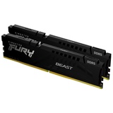 Kingston FURY Beast schwarz DIMM Kit 32GB, DDR5-6000, CL40-40-40, on-die ECC (KF560C40BBK2-32)