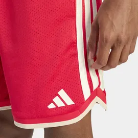 adidas Shorts ADIDAS SPORTSWEAR "STADIUM MESH", Herren, Gr. M, N-Gr, pure ruby, crystal linen, sanftes weiß, normal, gr., Obermaterial: 100% Polyester, Hosen Shorts