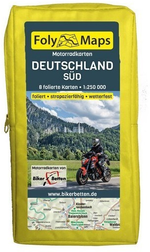 Folymaps Motorradkarten Deutschland Süd  Karte (im Sinne von Landkarte)
