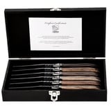 Laguiole Style de Vie Steakmesser Luxury Line, 6-teilig, Gemischtes Holz