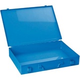 ADB Sortimentskasten Sortierkasten 33x23x5 cm Blau Metallbox Kleinteilemagazin