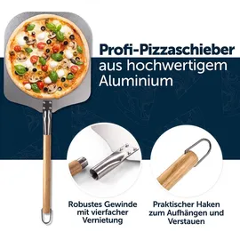 Blumtal Pizzaschieber 30,5 cm Aluminium/Edelstahl/Holz Weiß