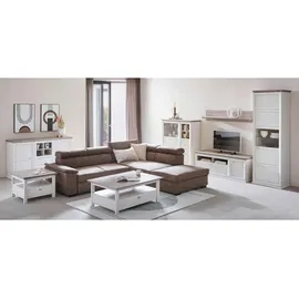 Hom ́in Hom`in CAMRON 330x209x50 cm, braun-grau/weiß