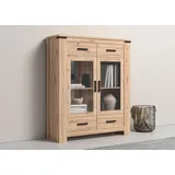 Cotta Highboard »Hawai«, Vitrine, Breite 125 cm, beige