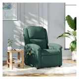 vidaXL Massagesessel Dunkelgrün Samt 47 x 99,5 x 47 cm Grün