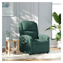 vidaXL Massagesessel Dunkelgrün Samt 47 x 99,5 x 47 cm Grün