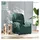vidaXL Massagesessel Dunkelgrün Samt 47 x 99,5 x 47 cm Grün