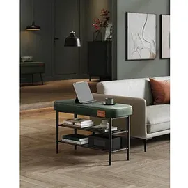 VASAGLE Sitzbank LSB054C01 waldgrün Kunstleder 80,0 cm