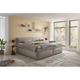 Stella Trading Boxspringbett Sandon 180 x 200 cm H3/H4 Stone
