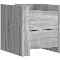 VidaXL Nachttisch Grau Sonoma 45x50x50 cm Holzwerkstoff