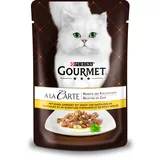 PURINA GOURMET A la Carte Katzenfutter nass, mit Huhn, Spinat und Pasta-Perlen, 24er Pack (24 x 85g)