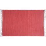 TEPGO Handwebteppich Dream Cotton Rot 120 cm x 180 cm