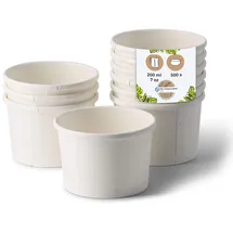 BIOZOYG Suppenbecher to go 200 ml 25 St. Weiß