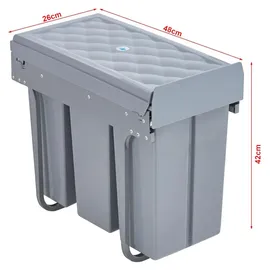 [en.casa] Froland 30 l Grau
