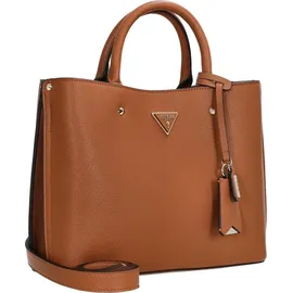 GUESS Schultertasche Meridian II Girlfriend Satchel Cognac