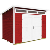 weka Gartenhaus 264 2,95 x 2,39 m rot