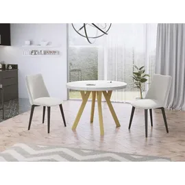 WFL GROUP Designer Ø 100 cm weiß