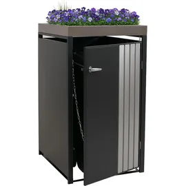 Proregal Mülltonnenverkleidung 125 x 68 x 84 cm anthrazit