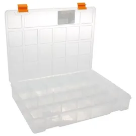 Perel Sortimentskasten Kunststoff 324 x 247 x 51 mm transparent/Gelb