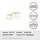 Kayoom Hocker Becky 825 2er-Set Kunststoff 60 x 41 x 60 cm Elfenbein/Gold