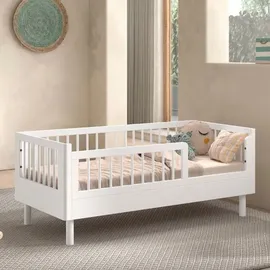 Vipack Kinderbett Forrest Juniorbett 70 x 140 cm Buche massiv weiß