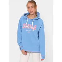 Zwillingsherz Hoodie »"Smile Happy"«, "Smile Happy" mit Pailletten und Kontrastnaht in Neonfarben