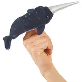 Folkmanis Mini Narwhal Fingerpuppe