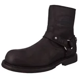 Harley Davidson Herren Bikerboots Stiefelette Scout RVLTN CE D97271 Schwarz - Schwarz - 42