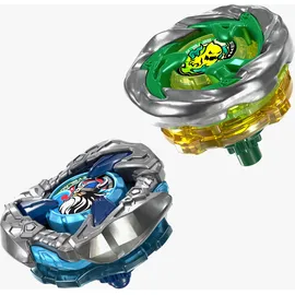 Hasbro Beyblade X Circle Ghost 4-60LR UX & Hack Viking 4-55O UX Takara Tomy Dual Pack Set mit 2 rechtsdrehenden Kreiseln, Kampfkreisel-Spielzeug, ab 8 Jahren