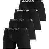 BENCH Boxershorts unifarben schwarz M 4er Pack
