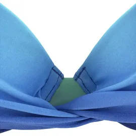 LASCANA Bügel-Bandeau-Bikini, im modischen Farbverlauf, blau Türkis