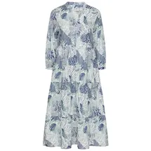 CAMEL ACTIVE Sommerkleid Blau/Grün Allover-Print XXL