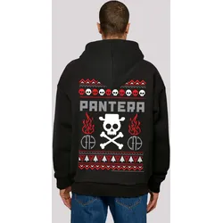 Kapuzenpullover F4NT4STIC "Pantera Weihnachten Christmas", Herren, Gr. L, schwarz, Obermaterial: 100% Baumwolle, casual, oversize, Langarm, Pullover, Musik, Band, Logo