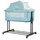 Chipolino Beistellbett 2 in 1 Zen Laufstall Moskitonetz Matratze Räder Bremse türkis
