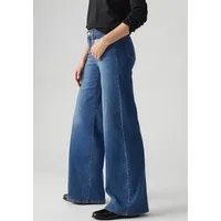 Levi's HOSE 318 SHAPING Wide Leg Jeans im 5-Pocket-Design Modell Dunkelblau, 27/32