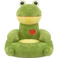 vidaXL Plüsch-Kindersessel Frosch Grün