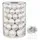 Jack by Inge Glas 60x Glas Christbaumkugeln 4 5 6 7 cm Eislack Weiß/Offwhite + Haken