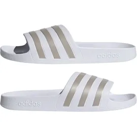 adidas Adilette Aqua Cloud White / Platinum Metallic / Cloud White 37