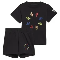 adidas  Kleider & Outfits SHORT TEE SET  in Schwarz, 12 / 18 Monate