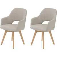 Hela 4-Fußstuhl HELA Polyester beige 2er Set