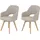Hela 4-Fußstuhl HELA Polyester beige 2er Set
