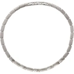 Collier TITANIA "Halsketten", grau (titanfarben), Halsketten, Damen, Titan