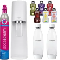 Wassersprudler SodaStream Terra White + 2 Flaschen, Weiß, 1L + Bolero