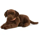 Living Nature Plüschtier Hund 60 cm Braun